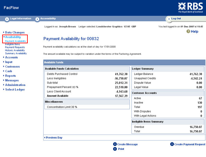 FacFlow factoring RBS Invoice Finance